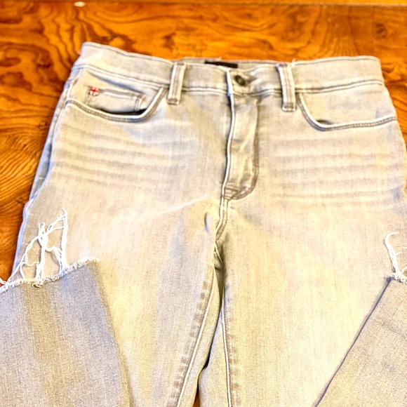 - 🩷HOST PICK!🩷 Hudson Blair straight ankle kick flair jeans. Unfinished he… - Picture 4 of 10